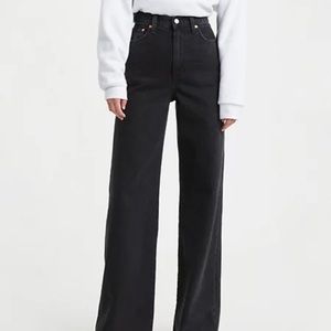 levi's ribcage high waist wide leg